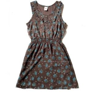 Mossimo size small sleeveless brown with blue floral.